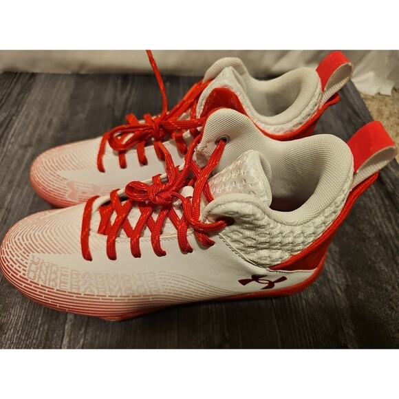 Under Armour Hammer MC 2.0 White / Red 3027306-101 Men\'s Size 9